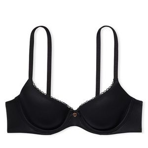 NWT Victoria Secret Body any Victoria Black Smooth Lined a Demi Bra Size 34DD
